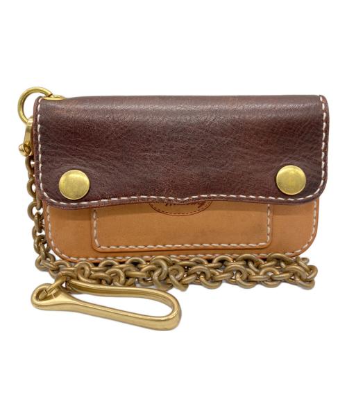 その他ブランド（ソノタブランド）その他ブランド (ソノタブランド) トラッカーウォレット ブラウンの古着・服飾アイテム