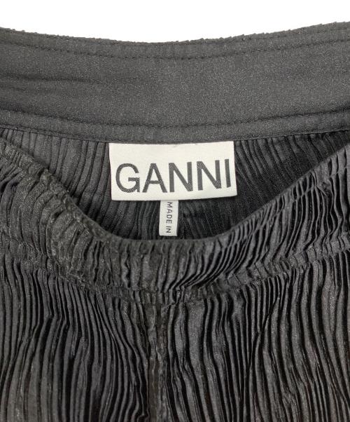 GANNI（ガニー）GANNI (ガニー) プリーツパンツ ブラック サイズ:Sの古着・服飾アイテム