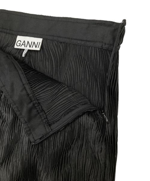 GANNI（ガニー）GANNI (ガニー) プリーツパンツ ブラック サイズ:Sの古着・服飾アイテム