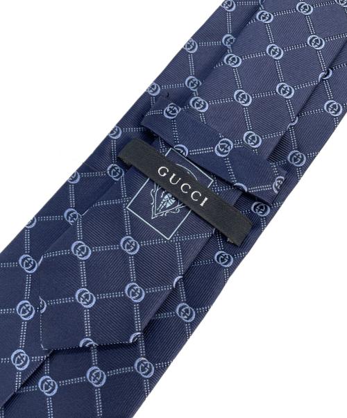 GUCCI（グッチ）GUCCI (グッチ) ネクタイ ネイビー サイズ:無しの古着・服飾アイテム