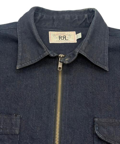 RRL（ダブルアールエル）RRL (ダブルアールエル) ハーフジップデニムプルオーバー インディゴ サイズ:SIZE Lの古着・服飾アイテム