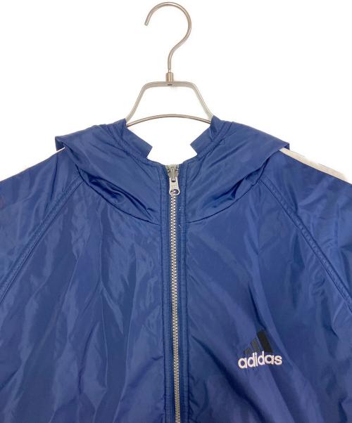 adidas（アディダス）adidas (アディダス) リバーシブルフーデッドジャケット ネイビー サイズ:XLの古着・服飾アイテム