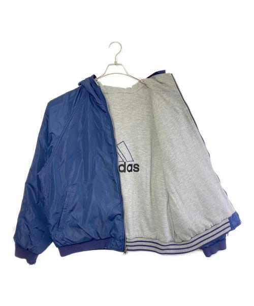 adidas（アディダス）adidas (アディダス) リバーシブルフーデッドジャケット ネイビー サイズ:XLの古着・服飾アイテム