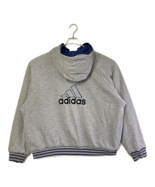 adidas（アディダス）adidas (アディダス) リバーシブルフーデッドジャケット ネイビー サイズ:XLの古着・服飾アイテム
