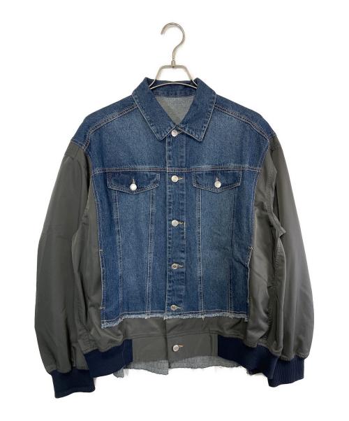 BLUETO（ブルート）BLUETO (ブルート) Gジャンドッキングブルゾン インディゴ サイズ:Fの古着・服飾アイテム