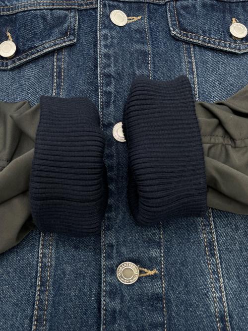 BLUETO（ブルート）BLUETO (ブルート) Gジャンドッキングブルゾン インディゴ サイズ:Fの古着・服飾アイテム