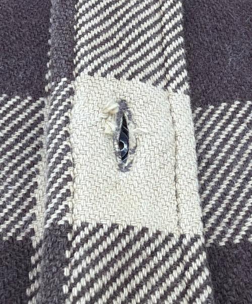 HUMAN MADE（ヒューマンメイド）HUMAN MADE (ヒューマンメイド) 長袖シャツ ブラウン×ベージュ サイズ:SIZE Sの古着・服飾アイテム