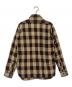 HUMAN MADE (ヒューマンメイド) 長袖シャツ ブラウン×ベージュ サイズ:SIZE S：15000円