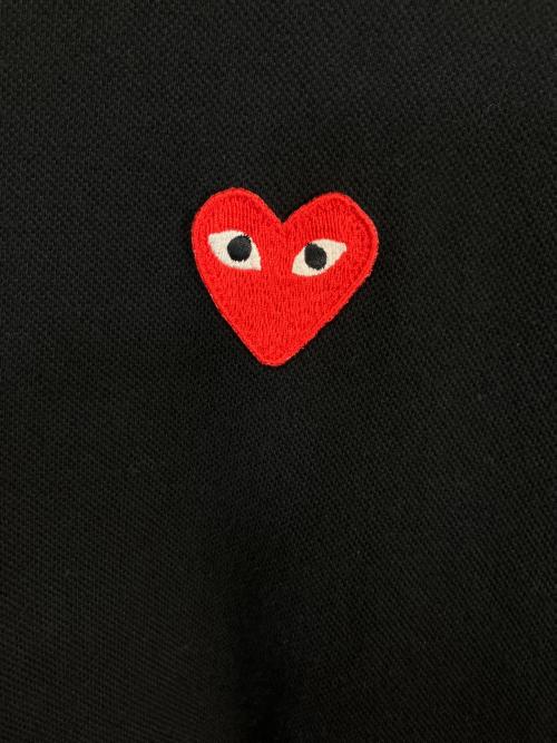 PLAY COMME des GARCONS（プレイコムデギャルソン）PLAY COMME des GARCONS (プレイコムデギャルソン) ポロシャツ ブラック サイズ:XXLの古着・服飾アイテム