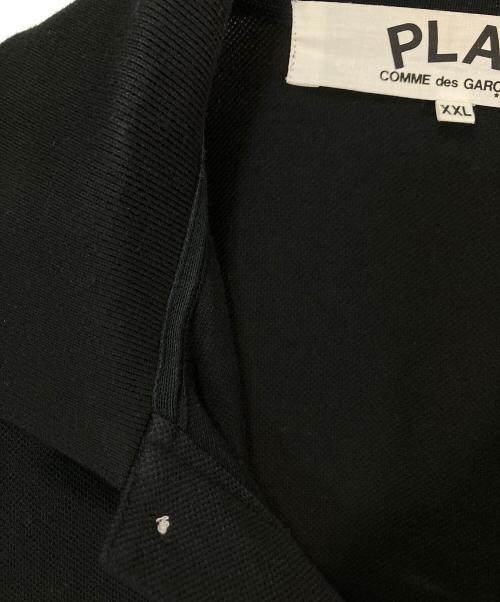 PLAY COMME des GARCONS（プレイコムデギャルソン）PLAY COMME des GARCONS (プレイコムデギャルソン) ポロシャツ ブラック サイズ:XXLの古着・服飾アイテム