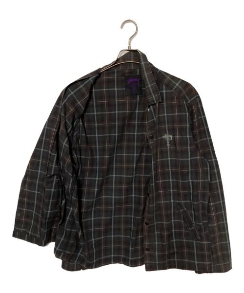 stussy（ステューシー）stussy (ステューシー) コーチジャケット ブラウン サイズ:XLの古着・服飾アイテム