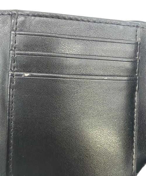 MICHAEL KORS（マイケル・コース）MICHAEL KORS (マイケル・コース) 3つ折り財布 ブラック×シルバーの古着・服飾アイテム