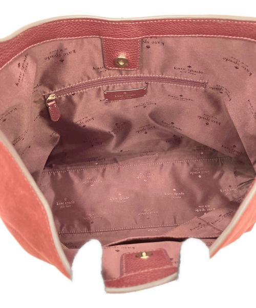 Kate Spade（ケイトスペード）Kate Spade (ケイトスペード) 454 ラージショルダーバッグ ワインレッドの古着・服飾アイテム