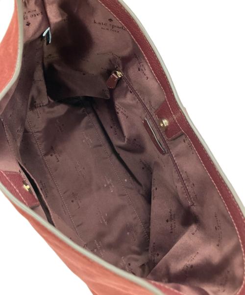 Kate Spade（ケイトスペード）Kate Spade (ケイトスペード) 454 ラージショルダーバッグ ワインレッドの古着・服飾アイテム