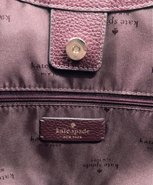 Kate Spade（ケイトスペード）Kate Spade (ケイトスペード) 454 ラージショルダーバッグ ワインレッドの古着・服飾アイテム