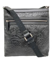 ETRO（エトロ）の古着「マルゴット型押しレザートートバッグ」｜ブラック