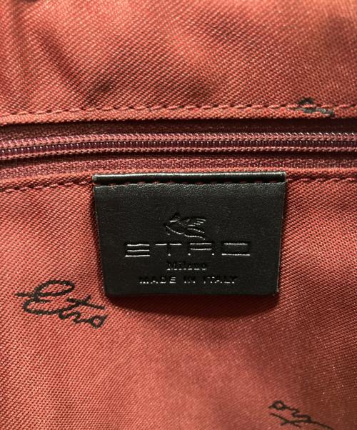 ETRO（エトロ）ETRO (エトロ) マルゴット型押しレザートートバッグ ブラックの古着・服飾アイテム