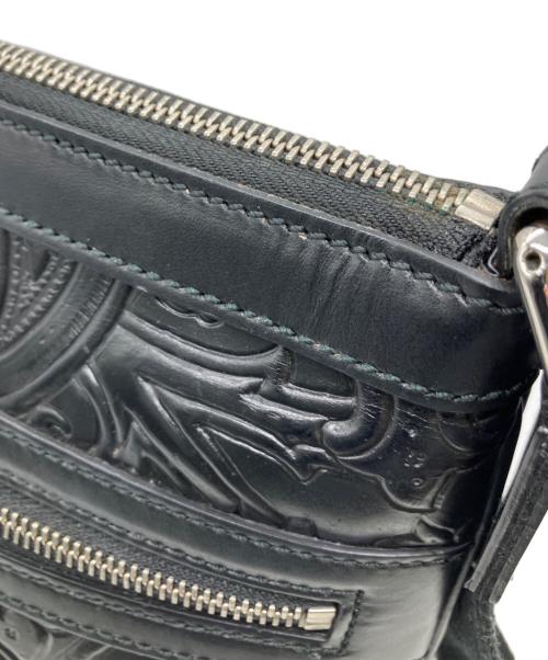 ETRO（エトロ）ETRO (エトロ) マルゴット型押しレザートートバッグ ブラックの古着・服飾アイテム