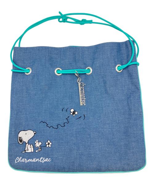 charmant sac（シャルマントサック）charmant sac (シャルマントサック) 巾着バッグ ネイビー 未使用品の古着・服飾アイテム