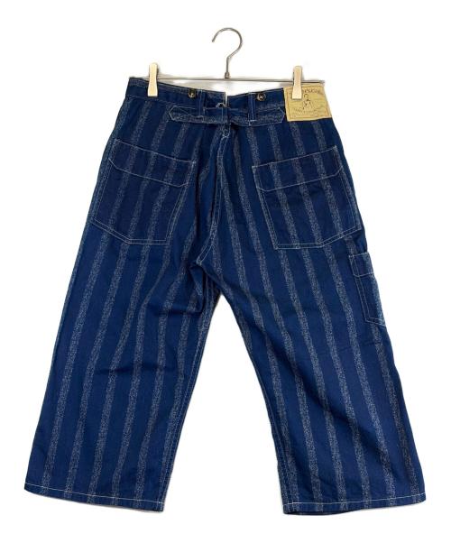 Heller's cafe（ヘラーズカフェ）HELLER'S CAFE (ヘラーズカフェ) クロップドパンツ インディゴ サイズ:SIZE 76cm (W30)の古着・服飾アイテム