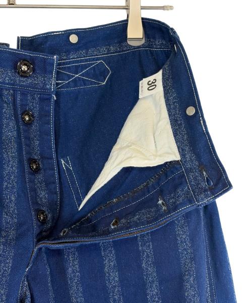 Heller's cafe（ヘラーズカフェ）HELLER'S CAFE (ヘラーズカフェ) クロップドパンツ インディゴ サイズ:SIZE 76cm (W30)の古着・服飾アイテム