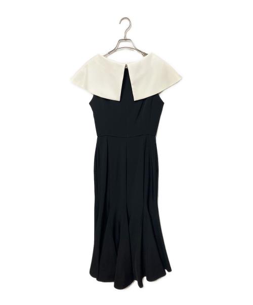 JENNE（ジェンヌ）JENNE (ジェンヌ) ドレス ホワイト×ブラック サイズ:Lの古着・服飾アイテム