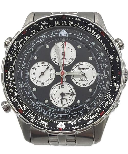SEIKO（セイコー）SEIKO (セイコー) 腕時計 ブラックの古着・服飾アイテム