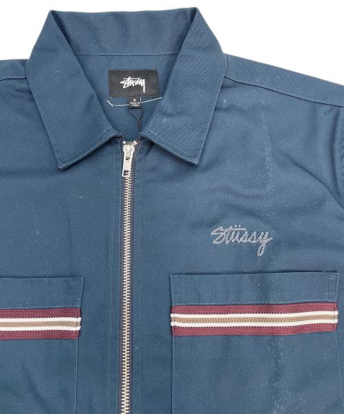 stussy（ステューシー）stussy (ステューシー) ワークジャケット ネイビー サイズ:Sの古着・服飾アイテム