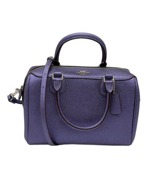 COACH（コーチ）COACH (コーチ) ハンドバッグ パープルの古着・服飾アイテム