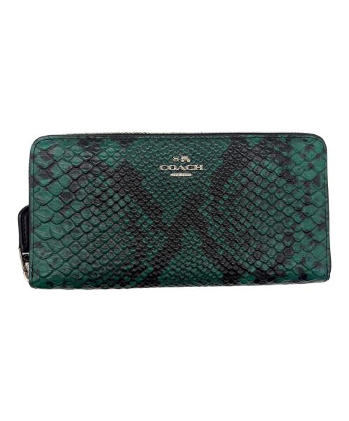 COACH（コーチ）COACH (コーチ) 長財布 グリーンの古着・服飾アイテム