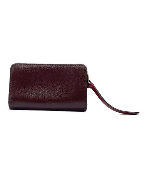 MARC JACOBS（マークジェイコブス）MARC JACOBS (マークジェイコブス) 2つ折り財布 ブラック×レッドの古着・服飾アイテム