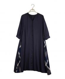 BLUE LABEL CRESTBRIDGE（ブルーレーベルクレストブリッジ）の古着「半袖ワンピース」｜ネイビー