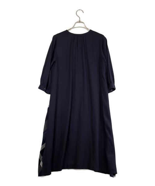 BLUE LABEL CRESTBRIDGE（ブルーレーベルクレストブリッジ）BLUE LABEL CRESTBRIDGE (ブルーレーベルクレストブリッジ) 半袖ワンピース ネイビー サイズ:SIZE 36（M）の古着・服飾アイテム