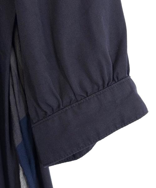 BLUE LABEL CRESTBRIDGE（ブルーレーベルクレストブリッジ）BLUE LABEL CRESTBRIDGE (ブルーレーベルクレストブリッジ) 半袖ワンピース ネイビー サイズ:SIZE 36（M）の古着・服飾アイテム
