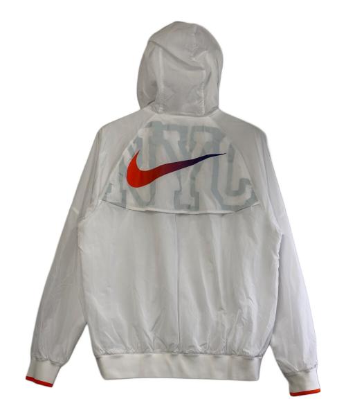 NIKE（ナイキ）NIKE (ナイキ) KITH (キス) NEW YORK KICKS (ニューヨーク・ニックス) ナイロンジャケット ホワイト サイズ:SIZE Sの古着・服飾アイテム
