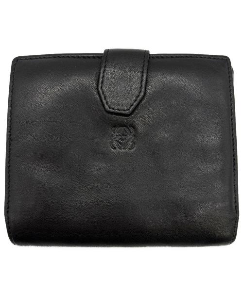 LOEWE（ロエベ）LOEWE (ロエベ) 2つ折り財布 ブラックの古着・服飾アイテム
