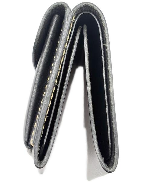 LEATHER ARTS&CRAFTS MOTO（レザーアーツ アンド クラフツ モト）LEATHER ARTS&CRAFTS MOTO (レザーアーツ アンド クラフツ モト) コンパクトウォレット ブラックの古着・服飾アイテム