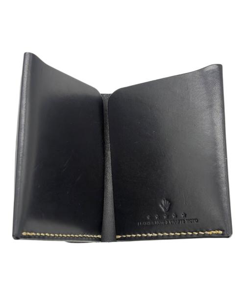LEATHER ARTS&CRAFTS MOTO（レザーアーツ アンド クラフツ モト）LEATHER ARTS&CRAFTS MOTO (レザーアーツ アンド クラフツ モト) コンパクトウォレット ブラックの古着・服飾アイテム