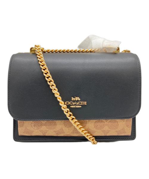 COACH（コーチ）COACH (コーチ) ショルダーバッグ ブラック×ブラウン 未使用品の古着・服飾アイテム