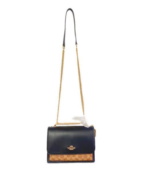 COACH（コーチ）COACH (コーチ) ショルダーバッグ ブラック×ブラウン 未使用品の古着・服飾アイテム