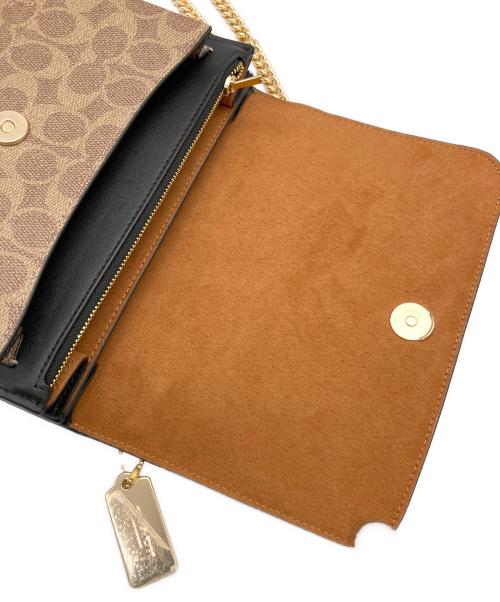 COACH（コーチ）COACH (コーチ) ショルダーバッグ ブラック×ブラウン 未使用品の古着・服飾アイテム
