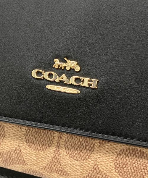 COACH（コーチ）COACH (コーチ) ショルダーバッグ ブラック×ブラウン 未使用品の古着・服飾アイテム
