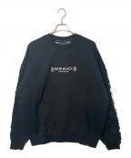 BAPE BLACK A BATHING APEベイプ ブラック ア ベイシング エイプ）の古着「PAISLEY EMB SWEATSHIRT/ペイズリー・エンブ・スウェットシャツ/スウェット」｜ブラック
