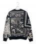 BAPE BLACK A BATHING APE (ベイプ ブラック ア ベイシング エイプ) PAISLEY EMB SWEATSHIRT/ペイズリー・エンブ・スウェットシャツ/スウェット ブラック サイズ:XL 未使用品：50000円