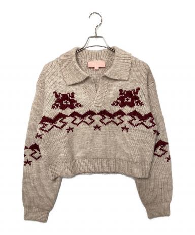 美品 BAPY BY A A BATHING APE 星型グラフィ 長袖ニット 中古・古着通販】BAPY BY A BATHING APE (ベイピー バイ ア ベイシング