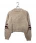 BAPY BY A BATHING APE (ベイピー バイ ア ベイシング エイプ) BAPY JACQUARD POLO/長袖ニット ベージュ×レッド サイズ:S 未使用品：24000円
