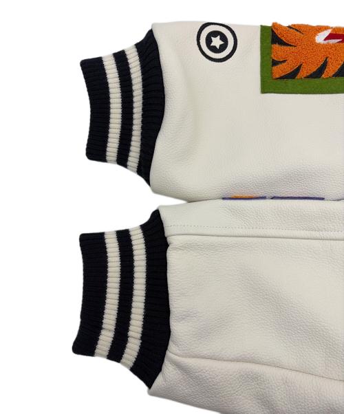 A BATHING APE（アベイシングエイプ）A BATHING APE (アベイシングエイプ) ブルゾン ネイビー×ホワイト サイズ:SIZE L 未使用品の古着・服飾アイテム