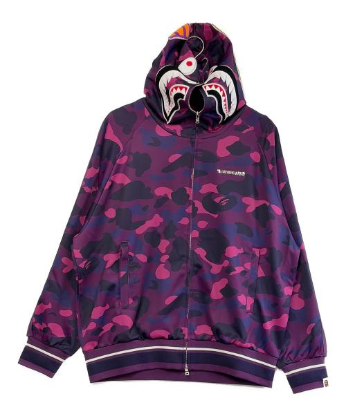 A BATHING APE（アベイシングエイプ）A BATHING APE (アベイシングエイプ) パーカー パープル サイズ:SIZE M 未使用品の古着・服飾アイテム