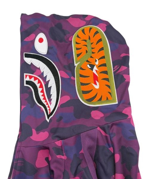A BATHING APE（アベイシングエイプ）A BATHING APE (アベイシングエイプ) パーカー パープル サイズ:SIZE M 未使用品の古着・服飾アイテム