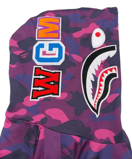 A BATHING APE（アベイシングエイプ）A BATHING APE (アベイシングエイプ) パーカー パープル サイズ:SIZE M 未使用品の古着・服飾アイテム